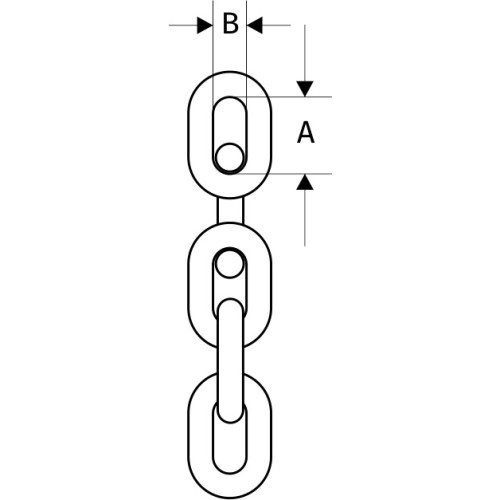 Цепь G80, круглозвенная, 10 Х 30, Класс Т8, высокопрочная, NK