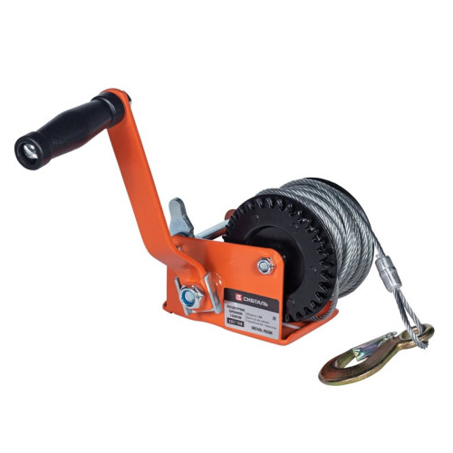 Лебедка ручная барабанная канатная LRB 450 кг / 10 м СибТаль 