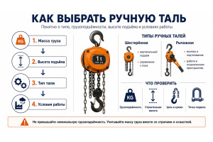 Как выбрать ручную таль?