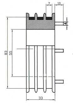 Коллектор кольцевой к тали ТЭ-050 чертеж Коллектор кольцевой к тали ТЭ-050 чертеж
